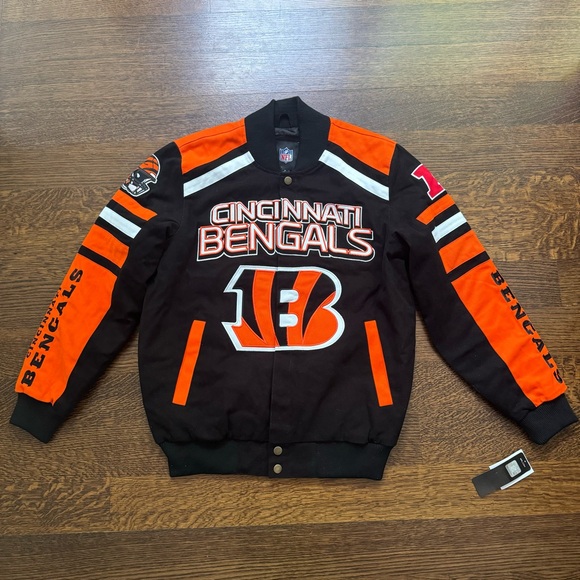 Men's G-III Sports Black Cincinnati Bengals Full-Snap Jacket - Picture 1 of 8